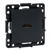 Механизм розетки EKF HDMI Стокгольм черный