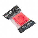 Механизм розетки EKF 2P+E 16А с защитными шторками Стокгольм красный