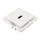 Механизм розетки EKF HDMI белый Стокгольм белый