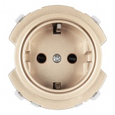 Розетка TDM Байкал 2П+З 16А 250В шторки шампань