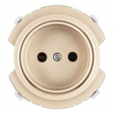 Розетка TDM Байкал 2П 16А 250В шторки шампань