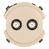 Розетка TDM Байкал TV/SAT проходная шампань