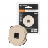 Розетка телефонная TDM Байкал RJ11 шампань