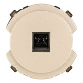 Розетка телефонная TDM Байкал RJ11 шампань