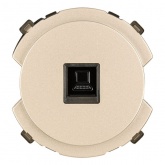 Розетка компьютерная TDM Байкал RJ45 шампань