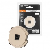 Розетка компьютерная TDM Байкал RJ45 шампань