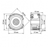 Выключатель с датчиком движения TDM Байкал 16А 250В шампань