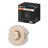 Диммер для вентилятора TDM Байкал 500Вт поворотный шампань