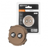 Розетка TDM Байкал TV/SAT проходная бронза