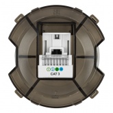 Розетка телефонная TDM Байкал RJ11 бронза