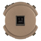 Розетка компьютерная TDM Байкал RJ45 бронза