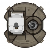 Розетка двойная TDM Байкал RJ45+TV розетка оконечная бронза