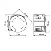 Выключатель карточный TDM Байкал 250В 8кВт бронза