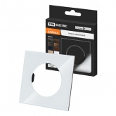 Рамка одиночная TDM Байкал хрустально-белая стекло