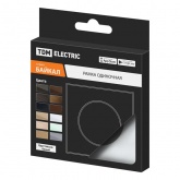 Рамка одиночная TDM Байкал хрустально-белая стекло