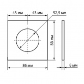Рамка одиночная TDM Байкал агат алюминий текстурированный