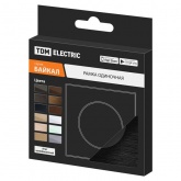 Рамка одиночная TDM Байкал агат алюминий шлифованный