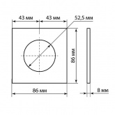 Рамка одиночная TDM Байкал агат алюминий шлифованный