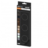 Рамка тройная TDM Байкал агат алюминий шлифованный