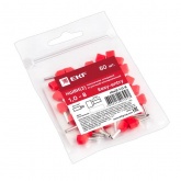 Наконечник штыревой втулочный изолированный двойной EKF НШВИ2 1,0-8 мм2 (50шт)