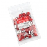 Наконечник штыревой втулочный изолированный двойной EKF НШВИ2 10,0-14 мм2 (50шт)