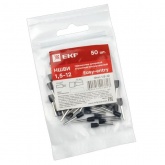 Наконечник штыревой втулочный изолированный EKF НШВИ 1,5-12 (50шт)