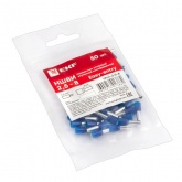 Наконечник штыревой втулочный изолированный EKF НШВИ 2,5-8 (50шт)