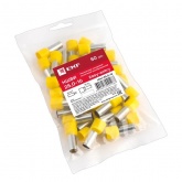 Наконечник штыревой втулочный изолированный EKF НШВИ 25,0-16 (50шт)