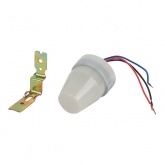 Датчик освещенности (Фотореле) ЭРА DF 302 настенный, максимальная нагрузка 2200 ВА серый IP44