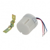 Датчик освещенности (Фотореле) ЭРА DF 303 настенный, максимальная нагрузка 5500 ВА серый IP44