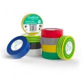 Изолента ПВХ Systeme Electric 19мм х 20м толщина 0,13мм желто-зеленая