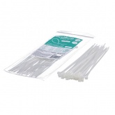 Стяжка Systeme Electric кабельная нейлоновая 200х4,8 в пакете с замком ЗИП-ЛОК белая [уп.100шт]