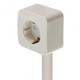 Кабель-канал ПВХ Systeme Electric MultiSet 20x12 арочной формы кремовый 2м (кабельный короб)