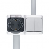 Кабель-канал ПВХ Systeme Electric MultiSet 20x12 арочной формы серый 2м (кабельный короб)