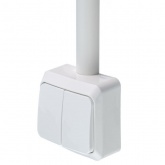 Кабель-канал ПВХ Systeme Electric MultiSet 20x12 арочной формы белый 2м (кабельный короб)