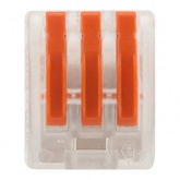 Клемма Rexant 3 х (0,08-2,5/4) универсальная прозрачная [уп. 50шт]