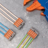 Клемма Rexant 5 х (0,08-2,5/4) универсальная серая [уп. 40шт]