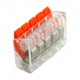 Клемма Stekker 5 х (0,14/0,2-4) монтажная компактная LD221-415 [уп. 50шт]