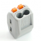 Клемма Stekker 2 х (0,08-2,5/4) монтажная LD222-412 [уп. 100шт]