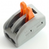 Клемма Stekker 2 х (0,08-2,5/4) монтажная LD222-412 [уп. 100шт]