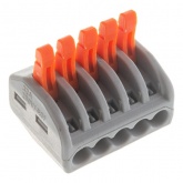 Клемма Stekker 5 х (0,08-2,5/4) монтажная LD222-415 [уп. 40шт]