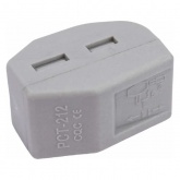 Клемма КВТ 2 х (0,08-4) СМК 222-412 универсальная [уп. 50шт]