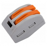 Клемма КВТ 2 х (0,08-4) СМК 222-412 универсальная [уп. 50шт]