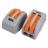 Клемма КВТ 2 х (0,08-4) СМК 222-412 универсальная [уп. 50шт]