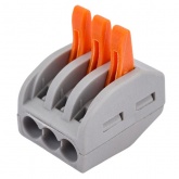 Клемма КВТ 3 х (0,08-4) СМК 222-413 универсальная [уп. 50шт]