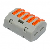 Клемма КВТ 5 х (0,08-4) СМК 222-415 универсальная [уп. 50шт]