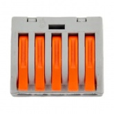 Клемма КВТ 5 х (0,08-4) СМК 222-415 универсальная [уп. 50шт]