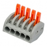 Клемма КВТ 5 х (0,08-4) СМК 222-415 универсальная [уп. 50шт]