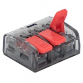 Клемма строительно-монтажная EKF PROxima 3 х (0.2-4.0) СМК 221-413 [уп. 100шт]