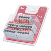 Клемма строительно-монтажная EKF PROxima 5 х (0,08-2,5) СМК 222-415 с рычагом [уп. 100шт]